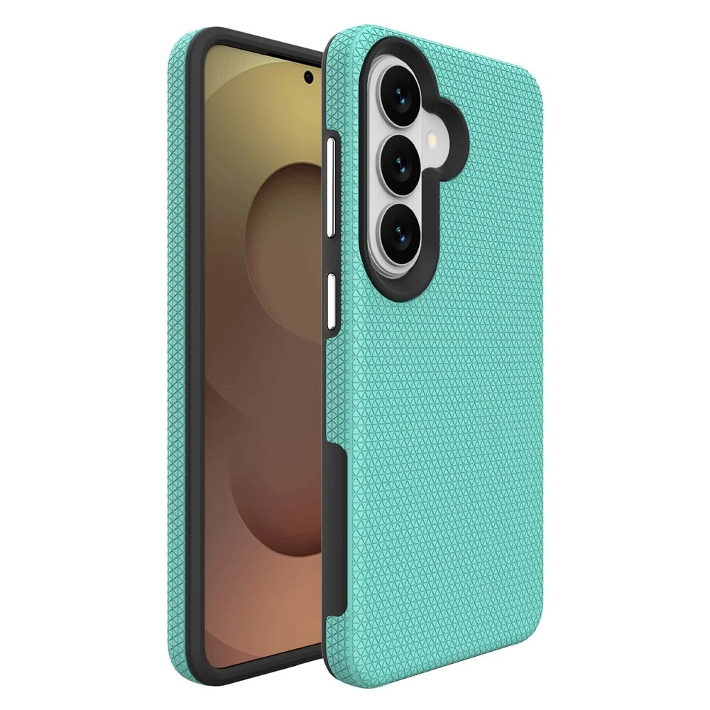 For Samsung Galaxy S26 Case TPU + PC Four Corner Anti-Drop Phone Cover - Mint Green - 1