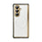 For Samsung Galaxy Z Fold7 5G Magnetic Case Leather Coated TPU PC Phone Cover with Tempered Glass Film - White - 2