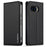 LC.IMEEKE L1 Series for Google Pixel 10a Case PU Leather Wallet Stand Protective Phone Cover - Black - 1