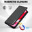 LC.IMEEKE L1 Series for Google Pixel 10a Case PU Leather Wallet Stand Protective Phone Cover - Black - 4