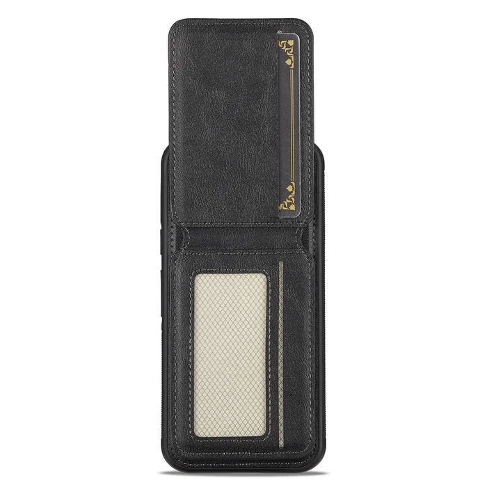 LC.IMEEKE L3 For Google Pixel 10a Magnetic Case Detachable Card Holder Leather TPU Mobile Cover - Black - 7