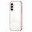 For Samsung Galaxy A37 5G Case Electroplating Frame Soft TPU Phone Cover - Pink - 1