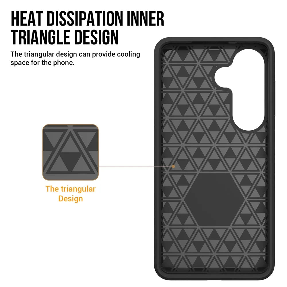 For Samsung Galaxy S26+ Magnetic Case Shockproof TPU + PC Phone Cover - Black - 3