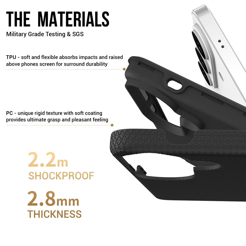 For Samsung Galaxy S26+ Magnetic Case Shockproof TPU + PC Phone Cover - Black - 4