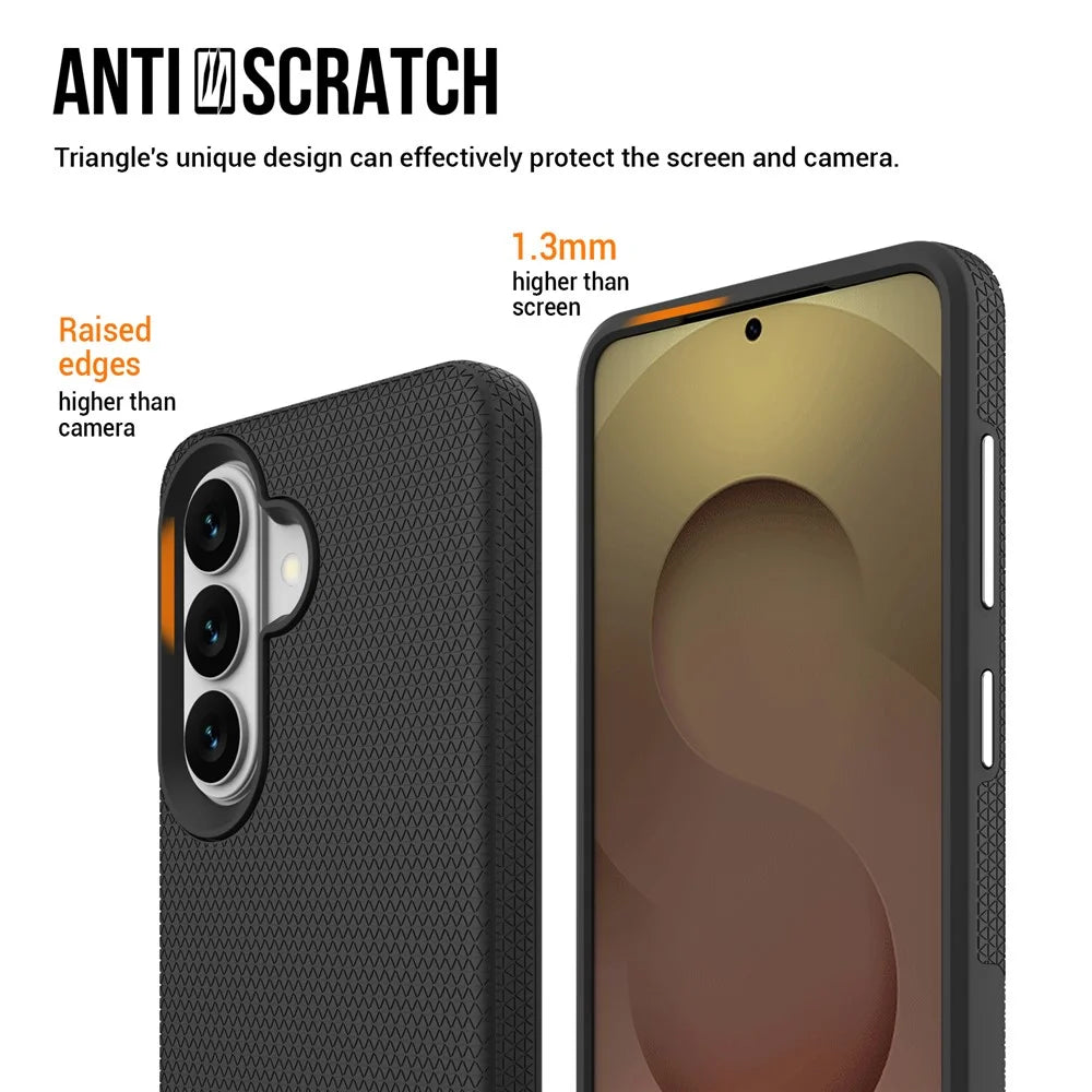 For Samsung Galaxy S26+ Magnetic Case Shockproof TPU + PC Phone Cover - Black - 6