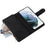 For Samsung Galaxy S23+ Multiple Card Slots Zipper Pocket PU Leather Case Shockproof Wallet Stand Cover - Black - 5