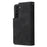 For Samsung Galaxy S23+ Multiple Card Slots Zipper Pocket PU Leather Case Shockproof Wallet Stand Cover - Black - 7