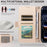 For iPhone 17e / 16e Leather Case Rhinestone Decor Rhombus Pattern Wallet Stand Flip Phone Cover with Straps - Apricot - 5