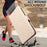 For iPhone 17e / 16e Leather Case Rhinestone Decor Rhombus Pattern Wallet Stand Flip Phone Cover with Straps - Apricot - 6