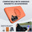 For Samsung Galaxy A05s 4G Magnetic Case Rotating Kickstand TPU + PC Phone Cover - Orange - 2