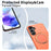 For Samsung Galaxy A05s 4G Magnetic Case Rotating Kickstand TPU + PC Phone Cover - Orange - 5
