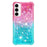 For Samsung Galaxy A57 5G TPU Case Gradient Quicksand Phone Back Cover - Pink+Sky Blue - 2