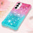 For Samsung Galaxy A57 5G TPU Case Gradient Quicksand Phone Back Cover - Pink+Sky Blue - 6