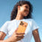 For iPhone 13 Pro Case Transform to 17 Pro Locking Buckle Metal Frame Alloy Back Phone Cover - Orange - 4