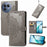 For Realme GT 8 5G Wallet Case Mandala Flower Leather Phone Cover Stand - Grey - 4