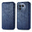 For Realme GT 8 5G Case Rhombus Imprint PU Leather Wallet Phone Cover - Blue - 1