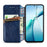 For Realme GT 8 5G Case Rhombus Imprint PU Leather Wallet Phone Cover - Blue - 2