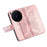 For vivo X300 5G Case with Strap Butterfly Pattern PU Leather Wallet Phone Cover - Rose Gold - 4