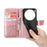 For vivo X300 5G Case with Strap Butterfly Pattern PU Leather Wallet Phone Cover - Rose Gold - 5
