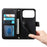 For iPhone 18 Pro Max / 17 Pro Max Stand Case Imprint TPU PU Leather Zipper Pocket Wallet Phone Cover with Strap - Black - 4