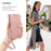 For iPhone 17 Stand Case Imprint TPU PU Leather Zipper Pocket Wallet Phone Cover with Strap - Pink - 6