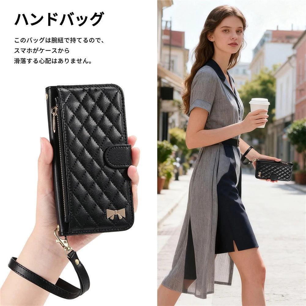 For Sony Xperia 10 VII Stand Case Imprint TPU PU Leather Zipper Pocket Wallet Phone Cover with Strap - Black - 7