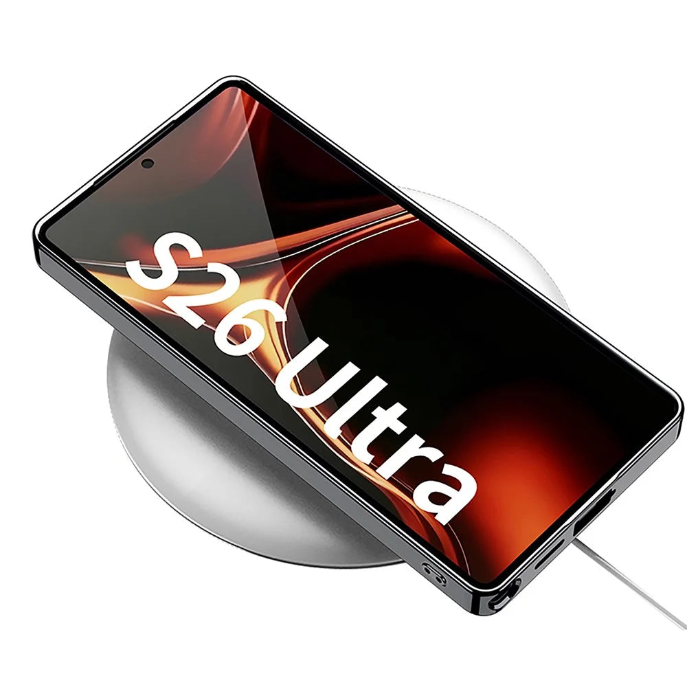 GKK For Samsung Galaxy S26 Ultra Magnetic Case Electroplating Hybrid Matte Phone Back Cover - Black - 3
