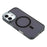 For iPhone 16 Magnetic Case Cute Fluorescent Design TPU Phone Back Cover - Black - 5