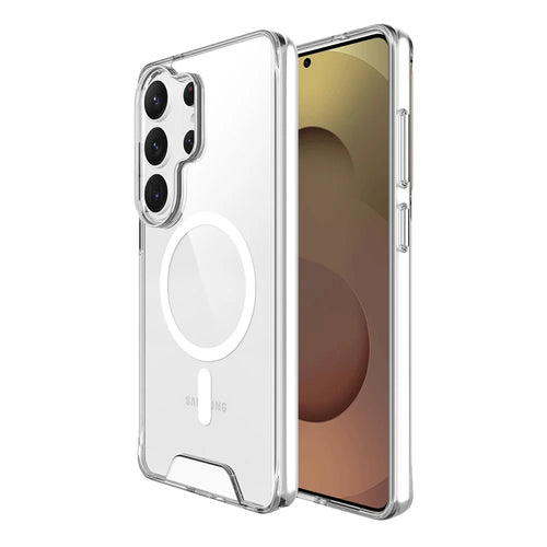 For Samsung Galaxy S26 Ultra Magnetic Case Anti Drop TPU + PC Phone Cover - Transparent - 1