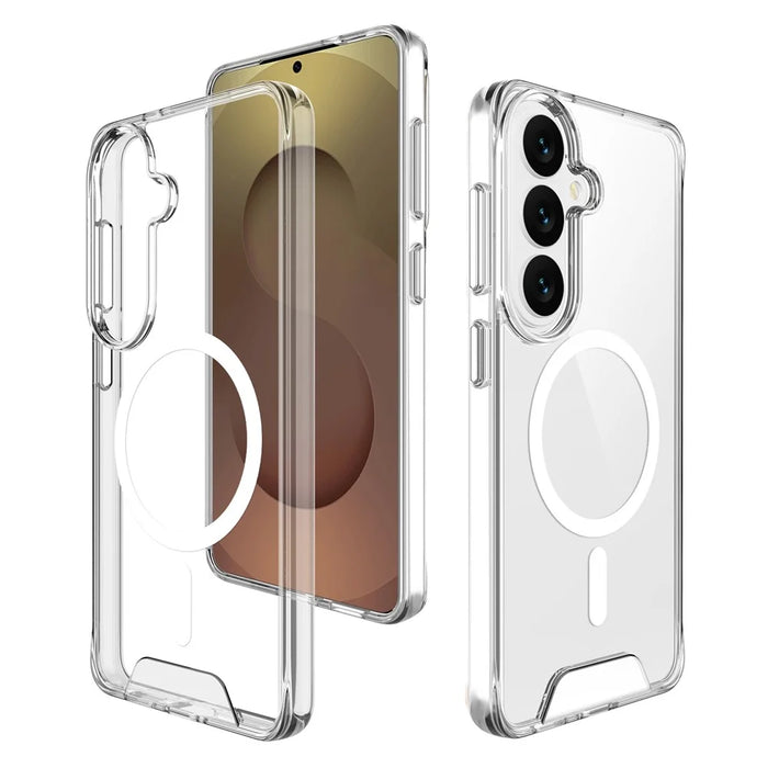 For Samsung Galaxy S26+ Magnetic Case Anti Drop TPU + PC Phone Cover - Transparent - 2