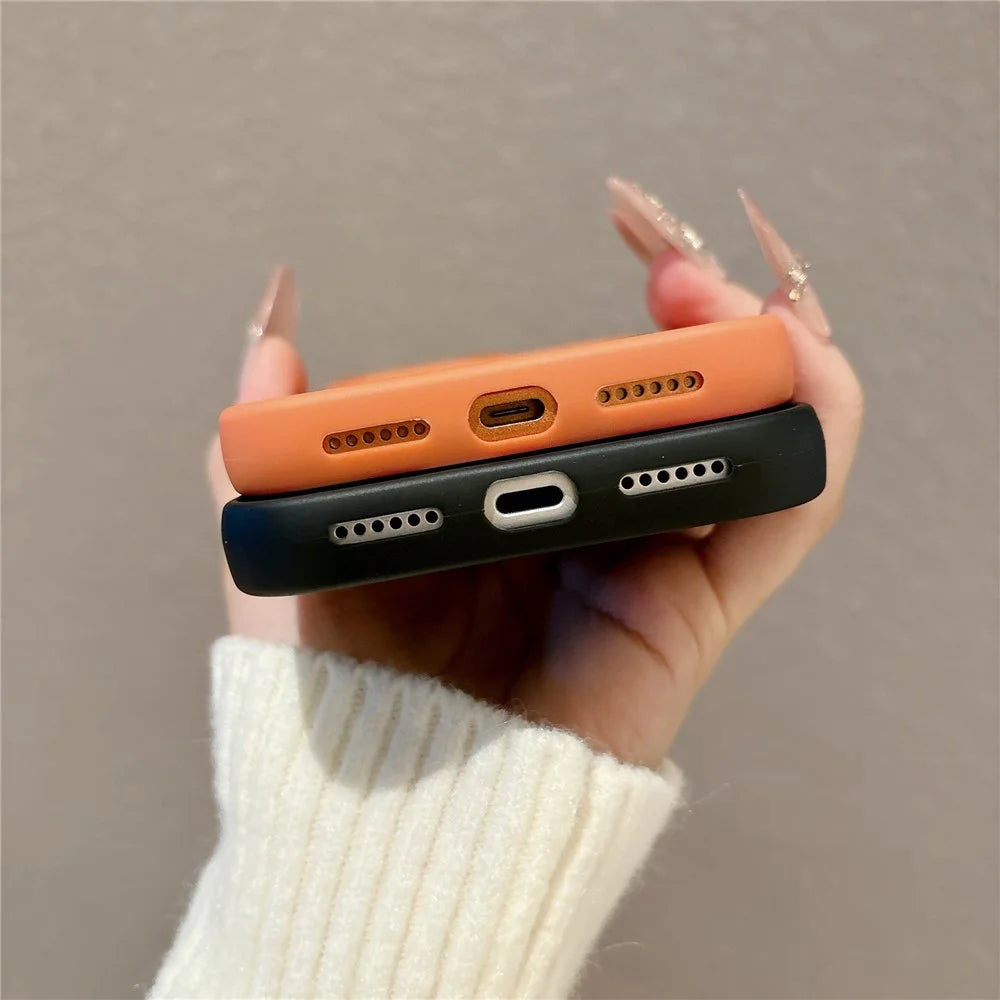 For iPhone 17 Pro Max Matte Case PC + TPU All-wrapped Protection Magnetic Phone Cover with Tempered Glass Compatible with MagSafe - Orange - 7