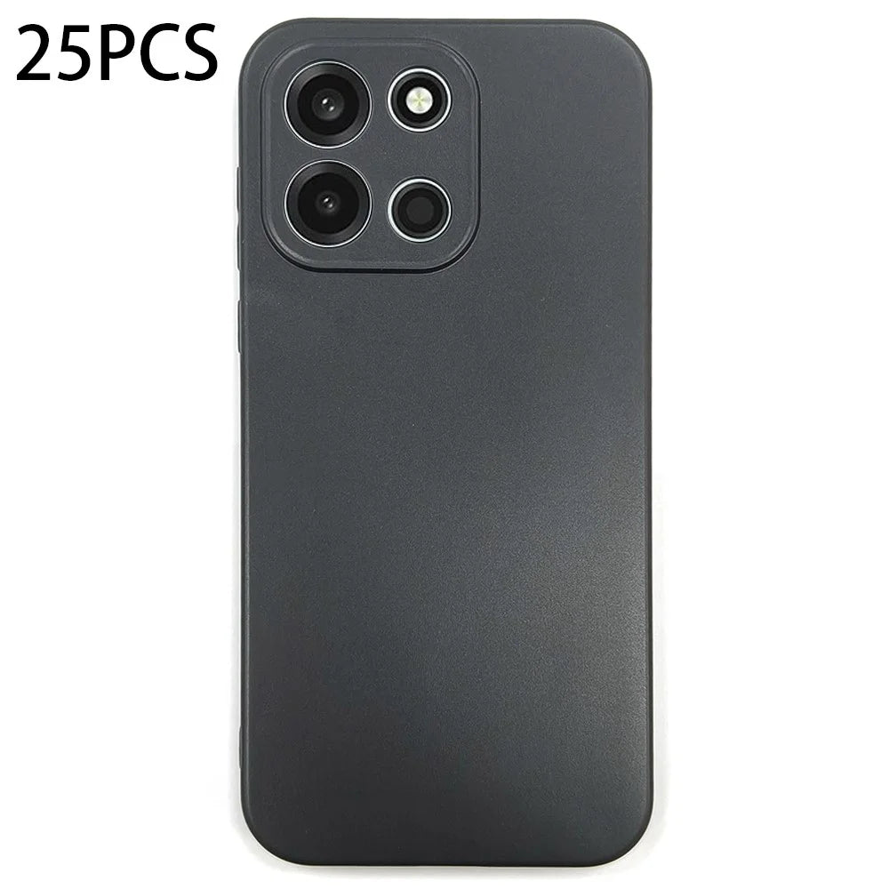 25Pcs For OnePlus Turbo 6V 5G / Turbo 6 5G Case 1.2mm TPU Matte Phone Cover - Black - 1