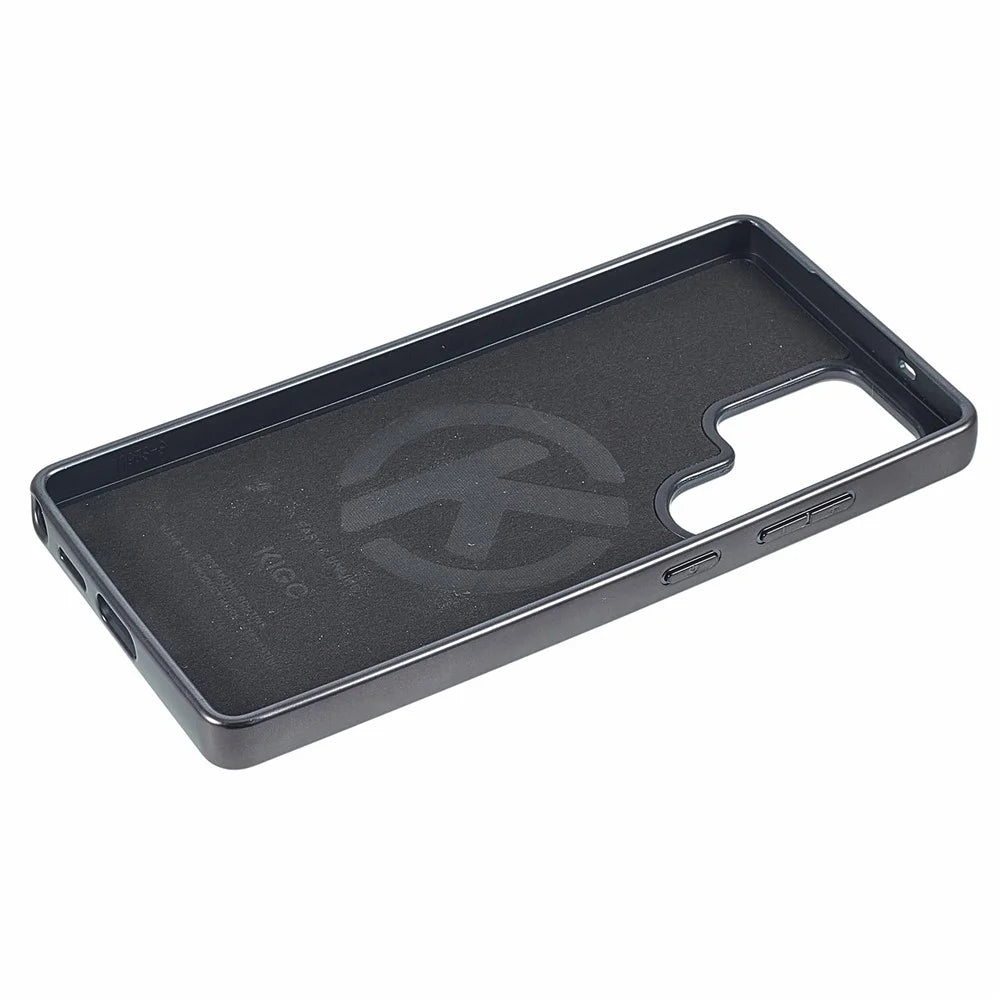 KIGC For Samsung Galaxy S26 Ultra Magnetic Case Electroplated Hybrid Phone Cover Crocodile Texture - Grey - 5