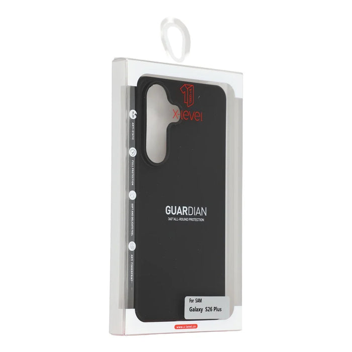 X-LEVEL Guardian Series For Samsung Galaxy S26 Case Soft TPU Frosted Protective Phone Cover - Black - 7