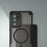 For Samsung Galaxy A37 5G Magnetic Case TPU + PC Phone Back Cover - Black - 6