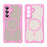For Samsung Galaxy S26+ Magnetic Case TPU + PC Phone Back Cover - Pink - 2