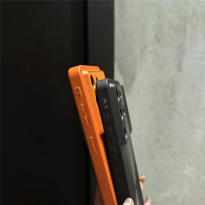For Samsung Galaxy S25 Ultra Case CD Veins Shockproof Slim PC Phone Back Cover - Orange - 4
