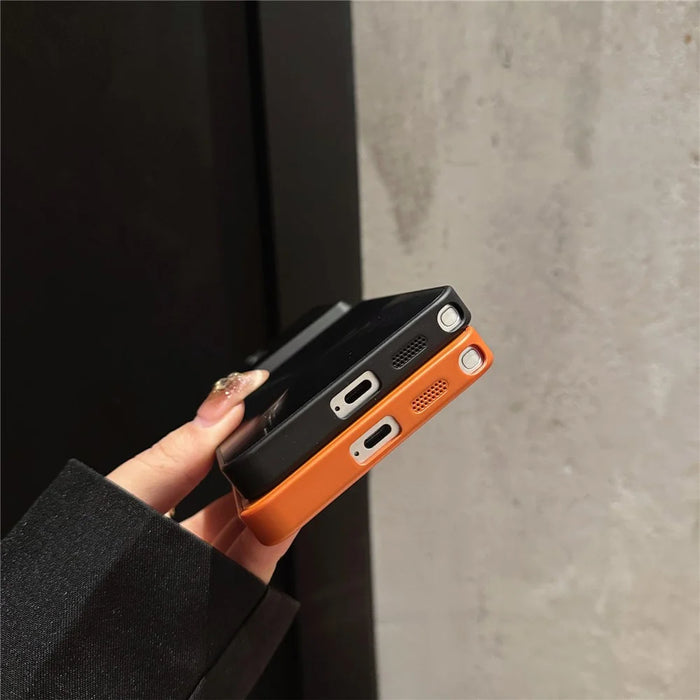 For Samsung Galaxy S25 Ultra Case CD Veins Shockproof Slim PC Phone Back Cover - Orange - 5