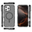 For iPhone 16 Pro Magnetic Case Matte Skin Touch TPU PC Anti Drop Phone Cover Compatible with MagSafe - Black - 5