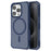 For iPhone 15 Pro Max Magnetic Case Matte Skin Touch TPU PC Anti Drop Phone Cover Compatible with MagSafe - Blue - 1