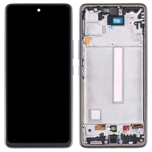 For Samsung Galaxy A53 5G A536 OEM Grade S AMOLED Screen and Digitizer Assembly + Frame Part (without Logo) - Black - 1
