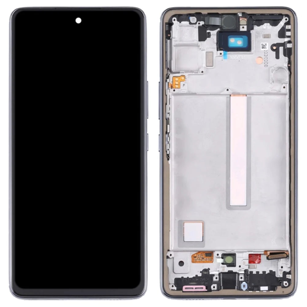 For Samsung Galaxy A53 5G A536 OEM Grade S AMOLED Screen and Digitizer Assembly + Frame Part (without Logo) - Black - 1