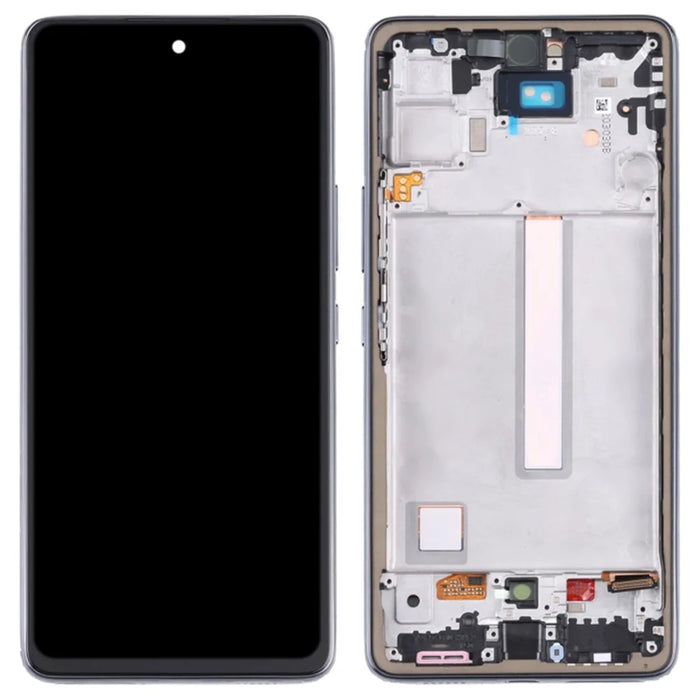 For Samsung Galaxy A53 5G A536 OEM Grade S AMOLED Screen and Digitizer Assembly + Frame Part (without Logo) - Black - 1