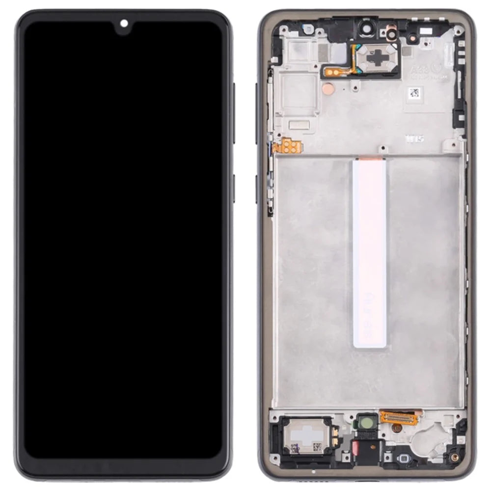 For Samsung Galaxy A33 5G A336 OEM Grade S AMOLED Screen and Digitizer Assembly + Frame Part (Without Logo) - Black - 1