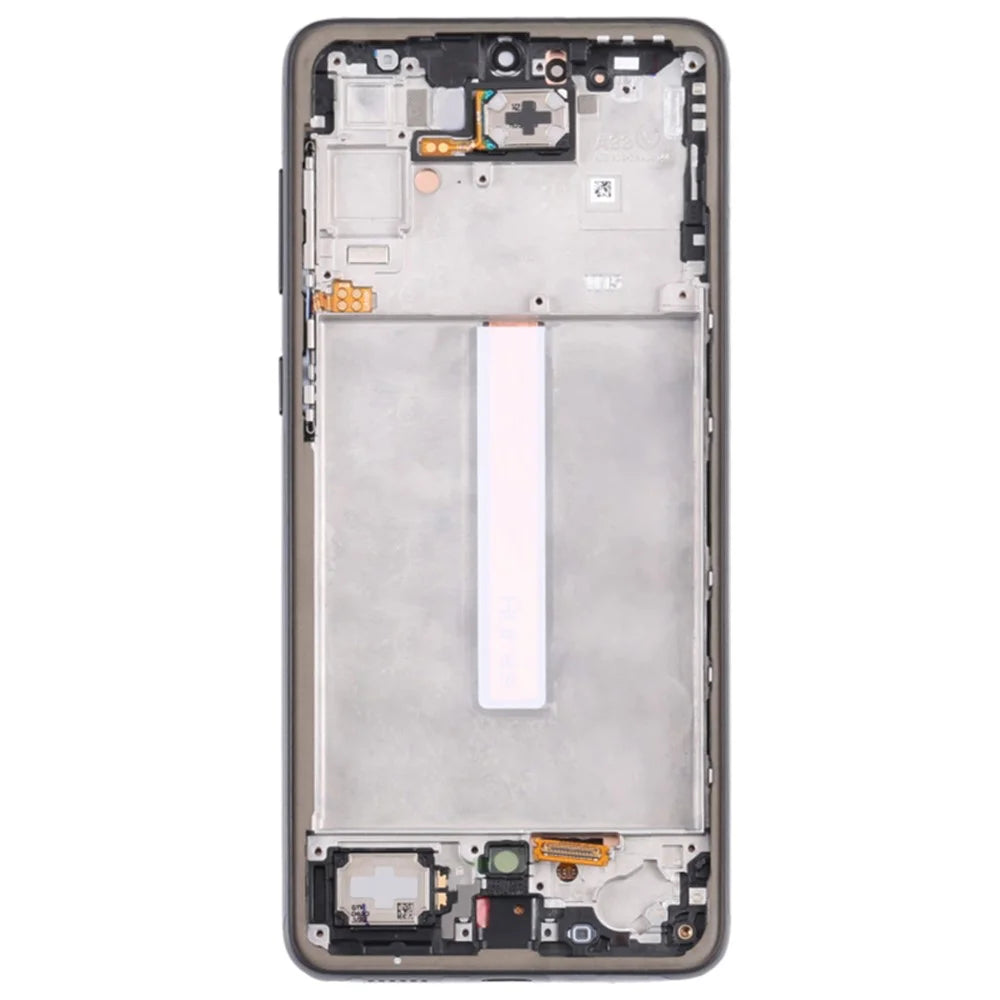 For Samsung Galaxy A33 5G A336 OEM Grade S AMOLED Screen and Digitizer Assembly + Frame Part (Without Logo) - Black - 3