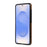 For Samsung Galaxy S26 Case Logo View Litchi Texture PU Leather Coated PC + TPU Phone Cover - Brown - 3