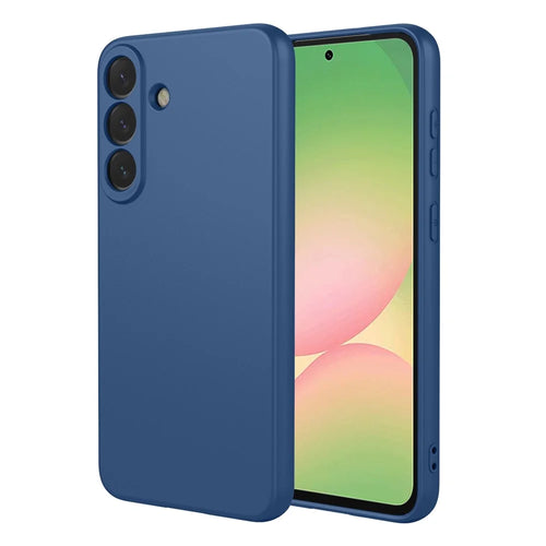 For Samsung Galaxy A57 5G Case Liquid Silicone Feel Soft TPU Protective Phone Cover - Blue - 1