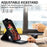 For iPhone 16 Case Card Holder Vertical Flip Leather Phone Cover with Crossbody Shoulder Strap - Black - 3