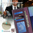 For Samsung Galaxy Z Fold7 5G Magnetic Leather Case RFID Blocking Wallet Detachable Phone Cover - Dark Purple - 4