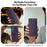 For Samsung Galaxy Z Fold7 5G Magnetic Leather Case RFID Blocking Wallet Detachable Phone Cover - Dark Purple - 7
